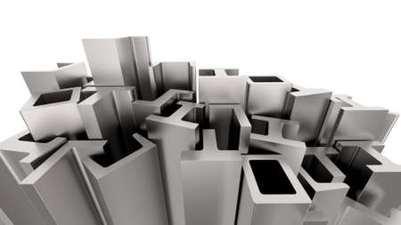 Structural metal shapesの写真素材