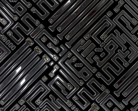 Abstract circuit inside microchip