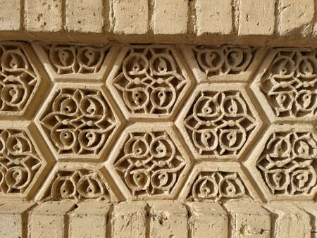 Ornament wall from ruins in Iraq