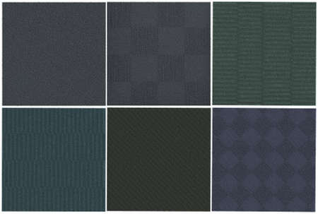 Carpet tiles isolated on white