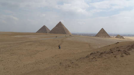 The Pyramids of Giza, Egypt. Africaの写真素材