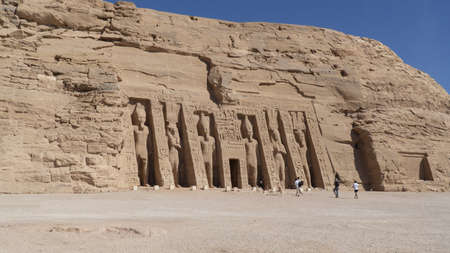 The Small Temple of Hathor and Nefertari in Abu Simbel , Egypt. Africa