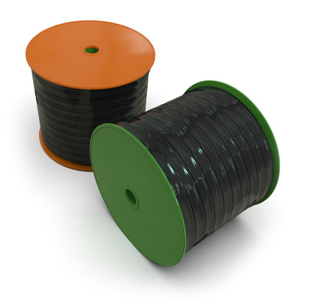 Drip tape isolated on whiteの写真素材