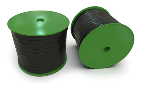 Drip tape isolated on whiteの写真素材