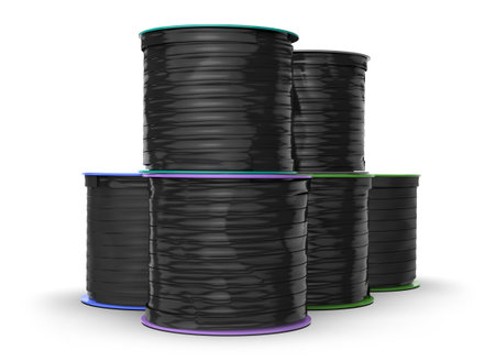 Drip tape isolated on whiteの写真素材