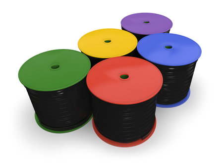 Drip tape isolated on whiteの写真素材