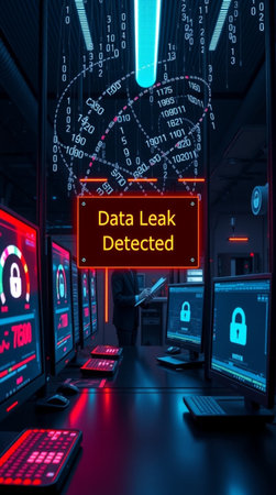 Digital data security concept. Cyber security and data protection. 3D rendering.の写真素材