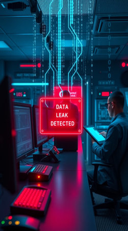 Data breachの写真素材