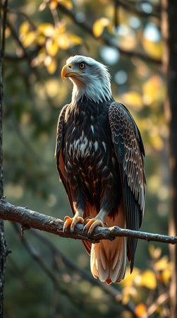 American Bald Eagle (Haliaeetus leucocephalus)の写真素材