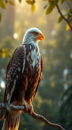 Bald Eagle (Haliaeetus leucocephalus)の写真素材