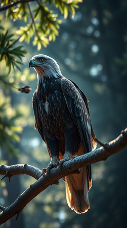 Bald Eagle (Haliaeetus leucocephalus)の写真素材