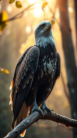 Bald Eagle (Haliaeetus leucocephalus)の写真素材