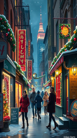 Tourists walk on the streets of Chinatown in New York City.の写真素材