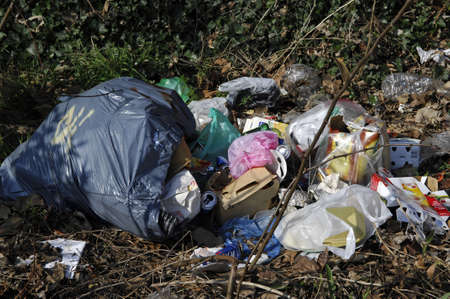 trash in nature