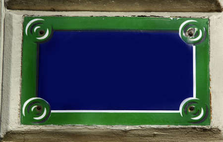 empty street plate in Paris