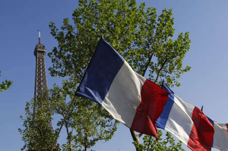 The Eiffel tower in Paris, Franceの写真素材