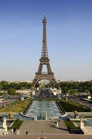 The Eiffel tower in Paris, Franceの写真素材