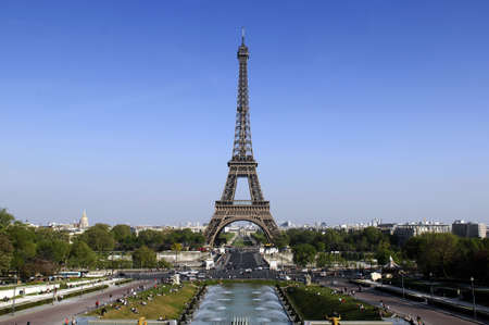 The Eiffel tower in Paris, Franceの写真素材