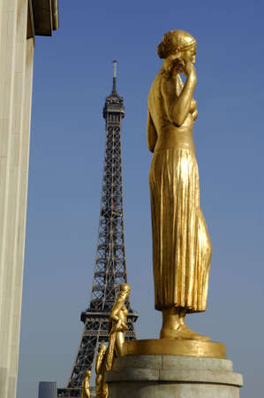 Place du Trocadero, Paris, Franceの写真素材