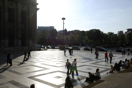 Place du Trocadero, Paris, Franceの写真素材