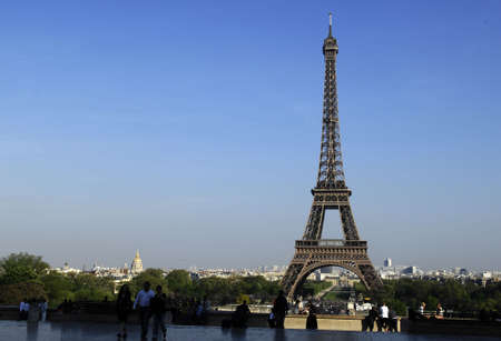 The Eiffel tower in Paris, Franceの写真素材