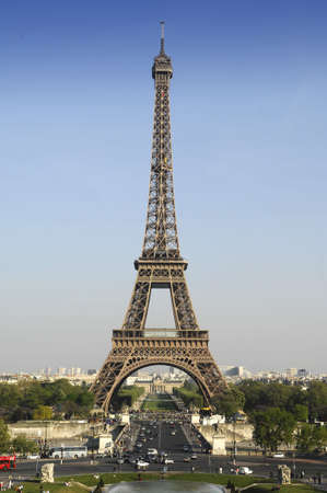 The Eiffel tower in Paris, Franceの写真素材