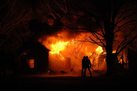 Working Fireの写真素材