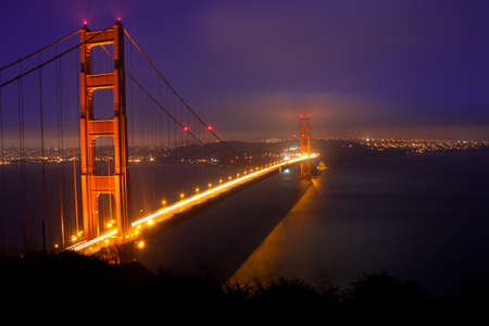 Full Golden Gate Bridge in San Franciscoの写真素材