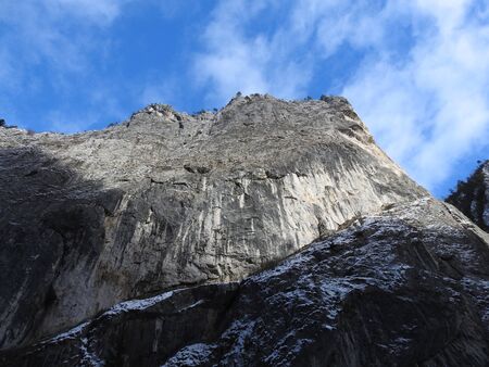Landscape view at winter carpathian sightの写真素材