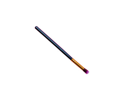 makeup brush isolated on white background with clipping path. Top viewの写真素材