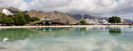 A beautiful view of the Plaza Espana located at Santa Cruz de Tenerife