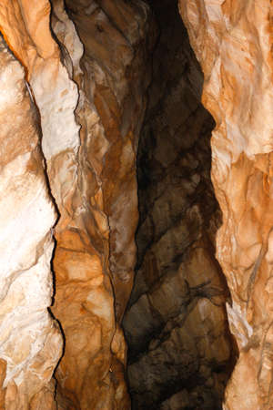 Carbonate concretes in Corchia caveの写真素材