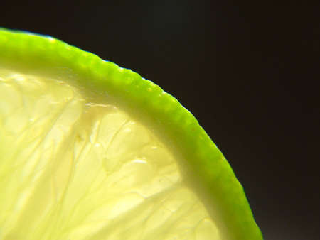 Lime Arch on blackの写真素材