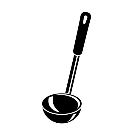 Kitchen ladle soup cook icon. Simple illustration of kitchen ladle soup cook vector icon for webのイラスト素材