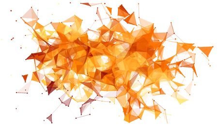 Triangles blood texture dots red background. Vector illustration for my design.のイラスト素材