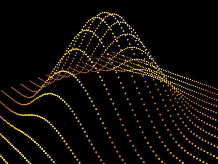 Data slice in the volume of the distribution function of point data. Three-dimensional flow of...