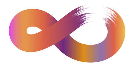 Ribbon flow color swirl strokes. Wave sea isolated random lines. Wires as hair beam sheaf. Liquid...