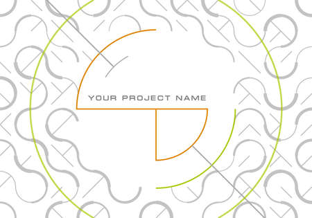 Creative cover page template. presentation for customer. Client brief show poster with copy spaceのイラスト素材