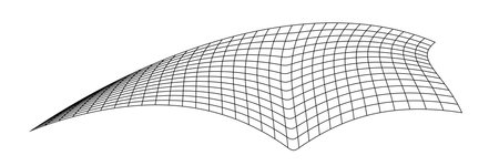 Net flying waving. texture wave textile. Fabric square cells of sea wind. Vector illustration rolling hills. Flag windy stream flow. Network structure surface checkered background sport lines border.のイラスト素材