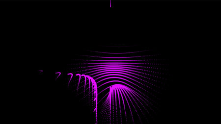 Groups of explosions and bursts of energy. Scattering galaxies, universes and stars. Gravitation curves trajectories. Sea of information. Net point forms space power fabric. Light receding surface.のイラスト素材