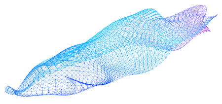 Network lines. Net wave information flow. Scientific paradigm solutions future. Forward vision...