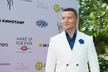 Actor Alexander Oleshko. Opening of the XXVI Open Russian Film Festival Kinotavr.のeditorial素材