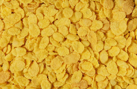 Corn flakes background. close up view.の写真素材