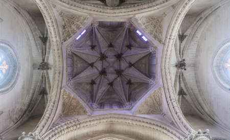 Gothic atrium of San Juan de los Reyes Monastery in Toledo, Spainのeditorial素材