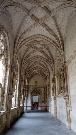 Gothic atrium of San Juan de los Reyes Monastery in Toledo, Spainのeditorial素材