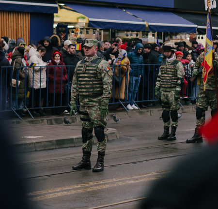 Iasi, Romania, 24th of January 2023 - Military Parade for the Unification of Moldavia and Wallachiaのeditorial素材
