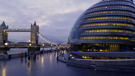 London city hall and tower bridgeのeditorial素材