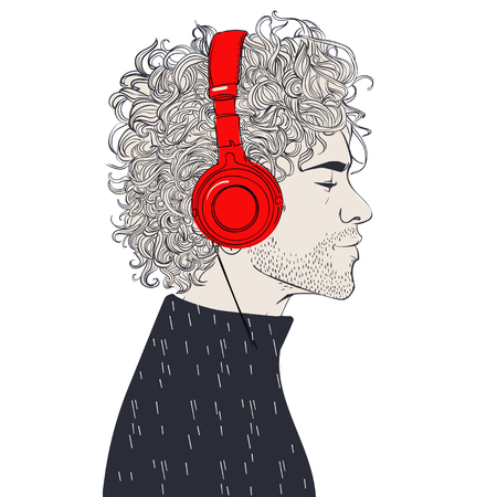 Hipster Fashion menのイラスト素材