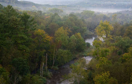 A view from high above the river gorge.