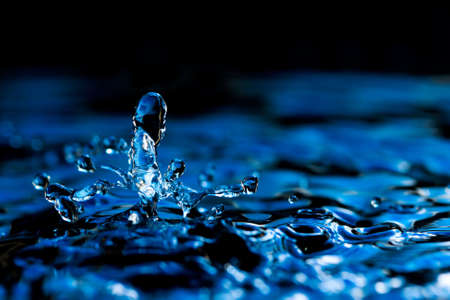 Macro of colorful abstract water drop creations.の写真素材